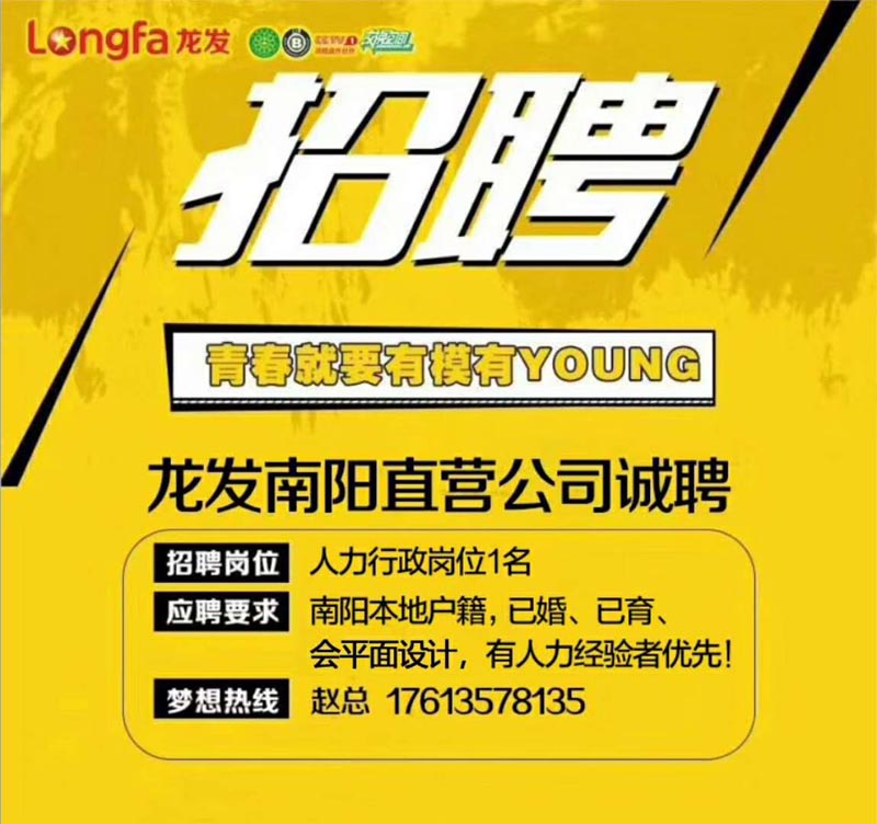 南阳龙发装饰招聘